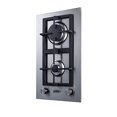 thumbnail image 2 of Summit Appliance GCJ2SSLP 12 in. 2-Burner Propane Gas Cooktop in Stainless Steel, 2 of 7