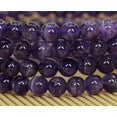 thumbnail image 4 of Bracelet Extensible Unisexe en Perles Rondes de 6 mm avec Pierre Précieuse d'Améthyste Africaine Naturelle 7 Pouces, 4 of 5