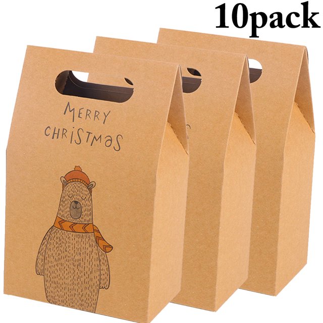 Christmas Treat Box Cartoon Creative Candy Treat Box Kraft Paper Box