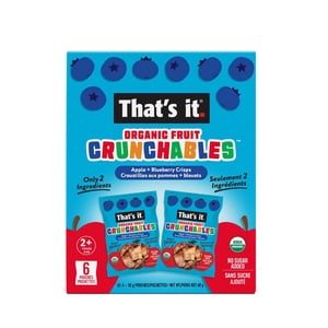 That's it. Organic Apple Blueberry Crunchables 6ct 10g