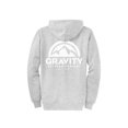 thumbnail image 2 of Gravity Outdoor Co. Zip-Up Hoodie - Ash - White Logo - Large, 2 of 2