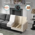 thumbnail image 3 of BALUS L Shaped Sectional Sofa, Linen Modular Sofa Couch super Comfort, 6-Seats Living Room Conner Sofa, Gray, 3 of 6