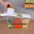 thumbnail image 4 of Fufafayo Vegetable Cutting Machine Multi-Function Shredder, Stainless Steel Kitchen Slicer, Home Food Chopper for Cabbage Carrot Cucumber, Vegetable Cutter Planer for Salad Prep, 4 of 5