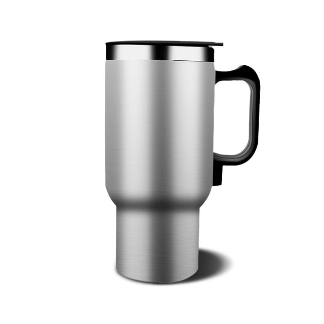 QualitChoice Tasse Chauffante Portable 12V 500ml avec Poignée Mug Chauffant Électronique pour Café Grande Capacité