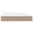 thumbnail image 2 of vidaXL Floating Corner Shelf High Gloss White 25x25x3.8 cm MDF, 2 of 4