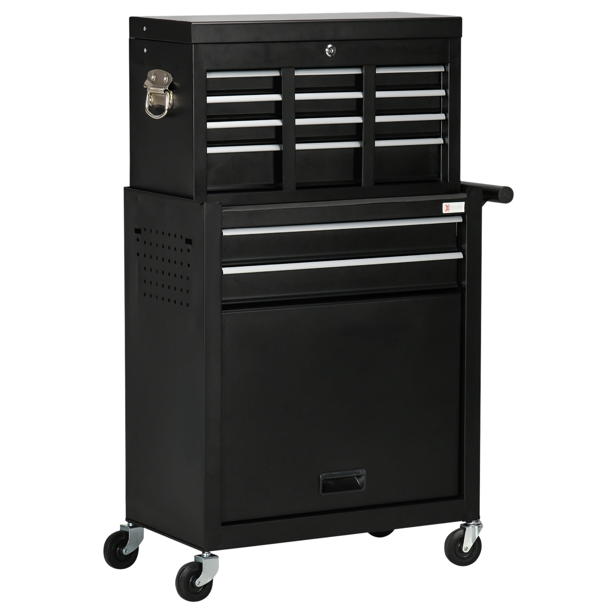 DURHAND 6-Drawer Tool Chest Set on Wheels Lockable Rolling Tool Box Cabinet