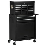 DURHAND 6-Drawer Tool Chest Set on Wheels Lockable Rolling Tool Box Cabinet