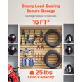 thumbnail image 2 of VEVOR 4 x 4 ft SlatWall Paneling MDF Natural Garage Slatwall with Modular Design, 2 of 9
