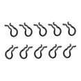 thumbnail image 3 of jinwen 10 Pieces Brake Pad Cotter Pin Calipers Fixing Snap Sp Clips Clamps Black, 3 of 9