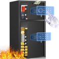 thumbnail image 1 of Riflewell Large Password Safe Box, Household Steel Safe with Glass Panel, Digital Keypad Home Safe with Deposit Slot, Personal File Safe, Dual Alarm And Silent Mode, Height 29.5", 1 of 8