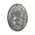 thumbnail image 4 of Esquirla 2 Pieces Vintage Lapel Pin Brooch Badge Wolf Pattern Collar Pin For Shirt, 4 of 6