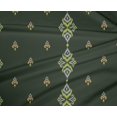 thumbnail image 4 of oneOone Tissu Polyester Lycra Rayé & Tourbillon Tissu Imprimé Ikat au Mètre 56 Pouces de Large, 4 of 4