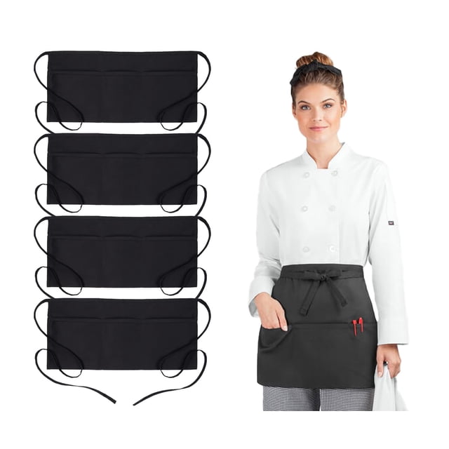Avalon Kitchen server aprons for waitress cute half apron with pockets waiter aprons for women with pockets half aprons for women with pockets short apron bar apron