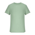 thumbnail image 3 of DPTALR T-shirt Tricoté d'Été Uni à Col Rond à Manches Courtes pour Homme, 3 of 5