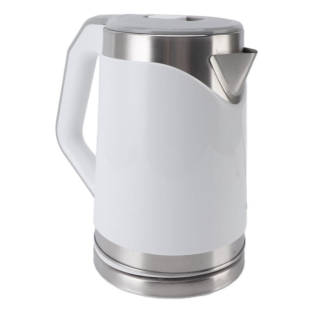 Electric Kettle Stainless Steel, Double Layer Hot Water Boiler, Electric Water Heater Kettle with Fast Heating, Auto Shut Off for Home Kitchen