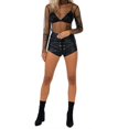 thumbnail image 2 of Chemisier à Manches Longues en Maille Transparente pour Femmes Haut T-Shirt, 2 of 5