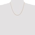 thumbnail image 2 of Diamond2Deal 10K Or Rose.7 mm Câble Cardé Chaîne Collier pour Femmes 20 Pouces, 2 of 6