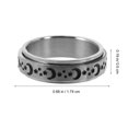 thumbnail image 2 of Shisuyan Bague Ronde en Acier Titane 1 Paquet 0,68 X 0,68 Po, 2 of 8