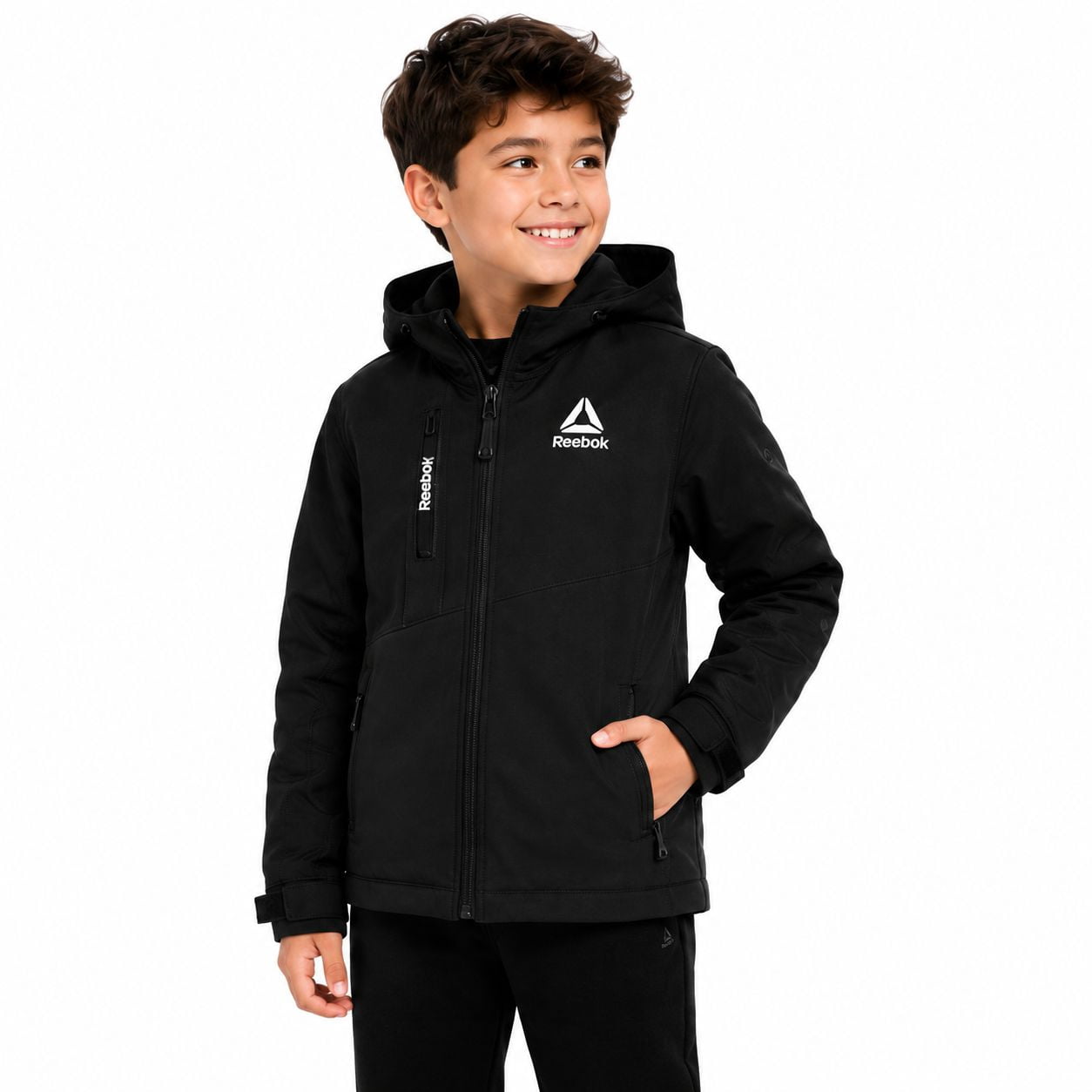 Manteau matelassé réversible Reebok pour garçons, tailles XS à XL