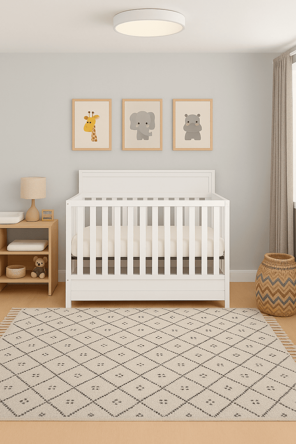 Lit de Bébé 4-en-1 avec Tiroir Brady de Concord Baby - Blanc