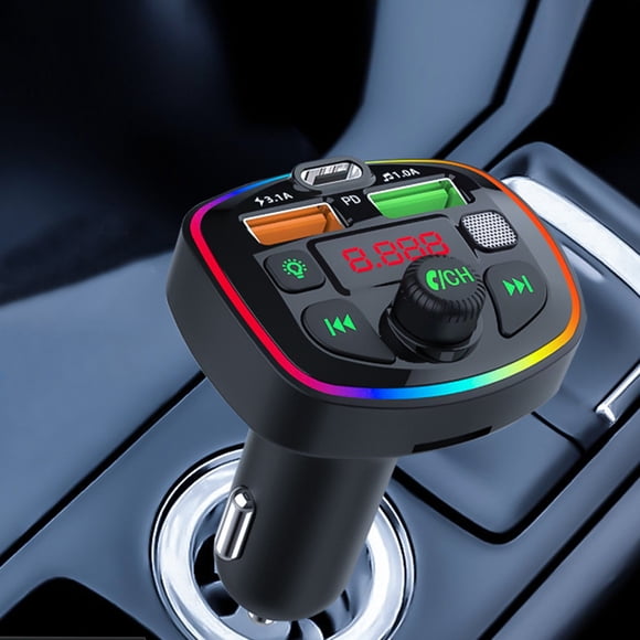 Bluetooth FM Transmitter Modulator Wireless HandsFree Car Kit LCD Screen MP3 Player TF Card USB Phone Charger