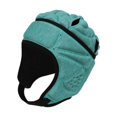 thumbnail image 2 of kurtrusly EVA Goalkeeper Rugby Soccer Football Helmet Rugby Hat Head Sports Soccer Protector Guard Emerald Green, 2 of 9