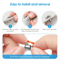 thumbnail image 2 of 40PCS Locking Pin Back Metal Pin Backing, Locking Pin Keeper Clasp for Brooch Enamel Lapel, 2 of 7