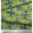 thumbnail image 2 of Soimoi Crepe Silk Fabric Check & Moroccan Decorative Print Sewing Fabric Yard 42 Inch Wide, 2 of 2