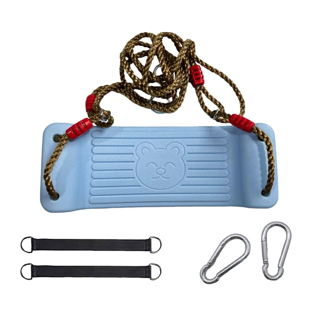 Swing Seat Set Trees Swing Seat with Replacement Rope Durable Rectangle Sit-on Board Swing Swing Chair for Playground Accessories Baby Kids