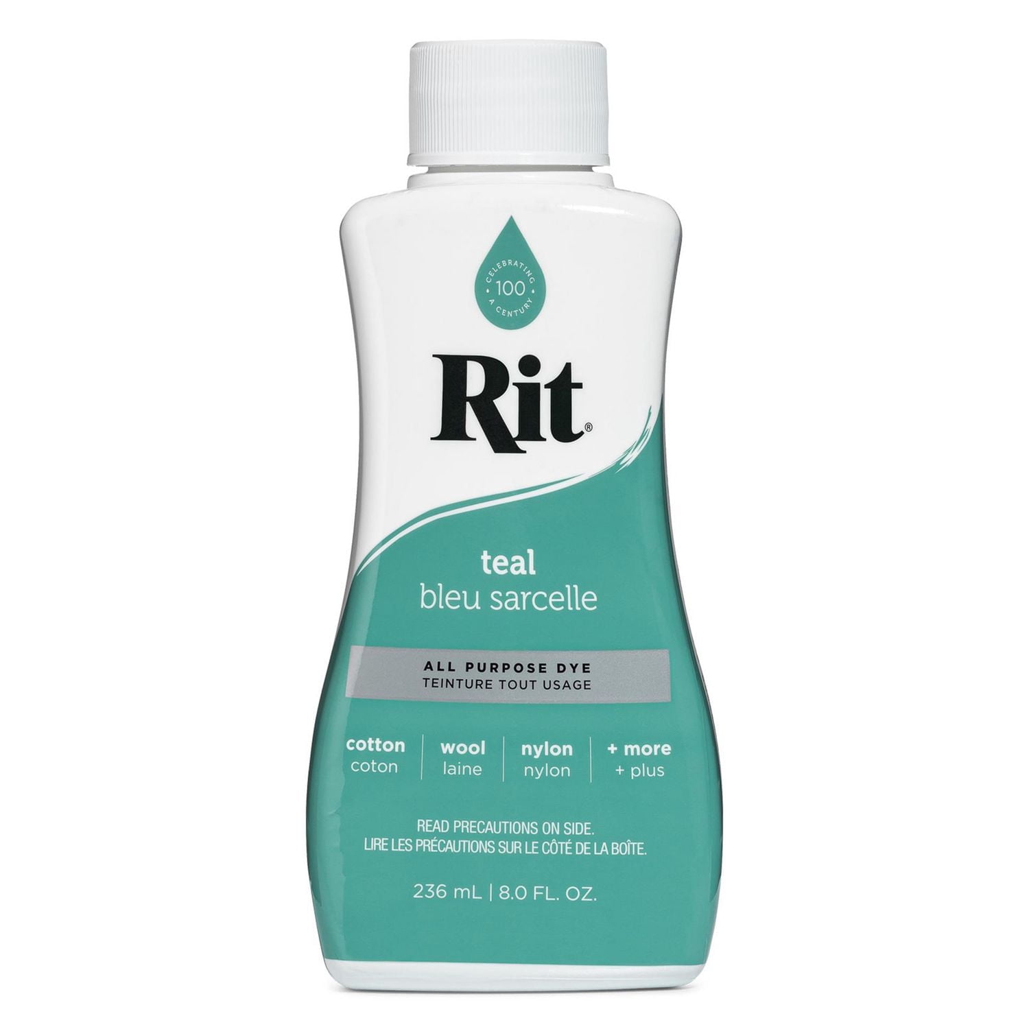 RIT All Purpose Liquid Dye, Teal, 236 mL (8 oz)