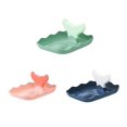 thumbnail image 4 of Transemion Pot Lid Holder with Tray Nonslip Kitchen Multi-purpose Organizer Spatula Pan Stand Cabinet Storage Rack Household Blue 1Set, 4 of 6