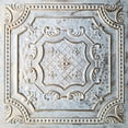 thumbnail image 1 of Tuile de Plafond en Faux Étain PVC 2'x2' à Encastrer, à Coller, en Or Rustique, Échantillon, 1 of 10