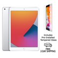 thumbnail image 1 of Refurbished Apple iPad 8th Gen A2270 (WiFi) 32GB Silver (Grade C) w/ Pre-Installed Tempered Glass, 1 of 2