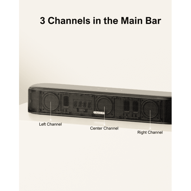 ULTIMEA 7.1ch Virtual Surround Sound Bar, Sound Bar for Smart TV
