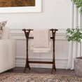 thumbnail image 2 of Linon Heirloom Solid Pine Wood Double Bar Blanket Rack in Cherry Stain, 2 of 10