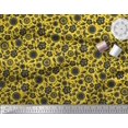 thumbnail image 2 of Soimoi Blue Rayon Crepe Fabric Artistic Floral Decor Fabric Printed Yard 46 Inch Wide, 2 of 3