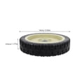 thumbnail image 2 of WHAMVOX Caster Wheels Lawn Mower Wheel Plastic Blue 1Pcs Smooth Maneuvering, 2 of 6