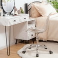 thumbnail image 4 of Costway Ensemble de 2 Chaises de Bureau Sans Accoudoirs en Acrylique Pivotantes Chaise Fantôme Ajustable, 4 of 10