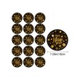 thumbnail image 2 of A 7 Inches Black And Gold Happy New Year Theme Disposable Paper Plates Party Tableware Pack Of 16 Elegant Celebration, 2 of 7