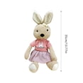 thumbnail image 3 of Binwennn Petite Poupée Lapin Boucle de Rideau Mignonne Sangle Dessin Animé Attaches Sans Perçage Rideaux Emf Rideaux Corail 84 Pouces de Long, 3 of 8
