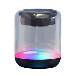 Speakers Bluetooth Wireless Portable Bluetooth and Wireless Speakers Colorful Glass Bluetooth Speaker Playback Support Cell Phone Bluetooth Hands Calls Bluetooth Speakers with Lights