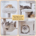 thumbnail image 3 of Vibrant Life 72.8" Extra-Large Off-White Cat Tree with Condo, Hammock, and Natural Jute Posts, 3 of 7