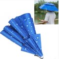 thumbnail image 2 of XZNGL Multicolor Outdoor Foldable Double Umbrella Hat Sun Rain Cap Camping Fishing, 2 of 6
