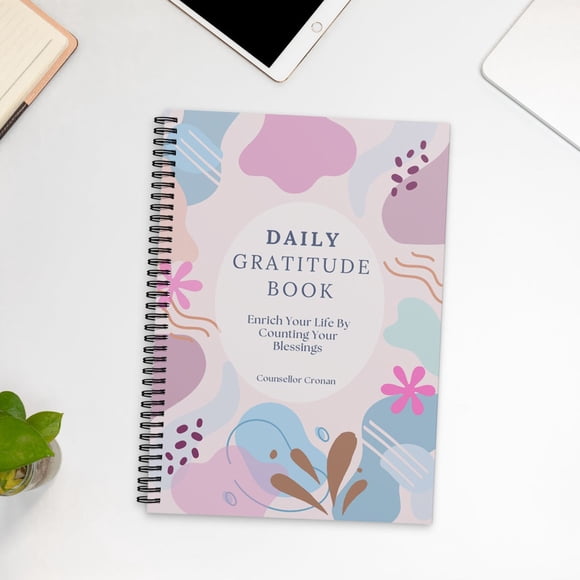 FHBVT Gratitude Planner Workbook Daily Grateful Plan Book Structured Goal Tracking Mindfulness Journal for Office Home School Well-Being Positive Mindset Development Thoughtful Gift Self-Improvement