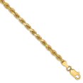 thumbnail image 1 of 14k Yellow Gold 8 Inch 3.5mm Rope Chain Bracelet, 1 of 5