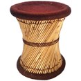 thumbnail image 1 of Natural Geo Tabouret d'Appoint en Moray - Brun Tissé à la Main, 1 of 4