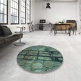 thumbnail image 4 of Ahgly Tapis Rectangulaire Lavable en Machine Vert Menthe, 2 Pieds x 5 Pieds, 4 of 7