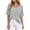 Grey, variant on cfhntfmh Women's Summer Oversized T Shirts Curved Hem Short Sleeve Tops V Neck Rolled Sleeve Trendy Tees Loose Fit Tunic Shirts