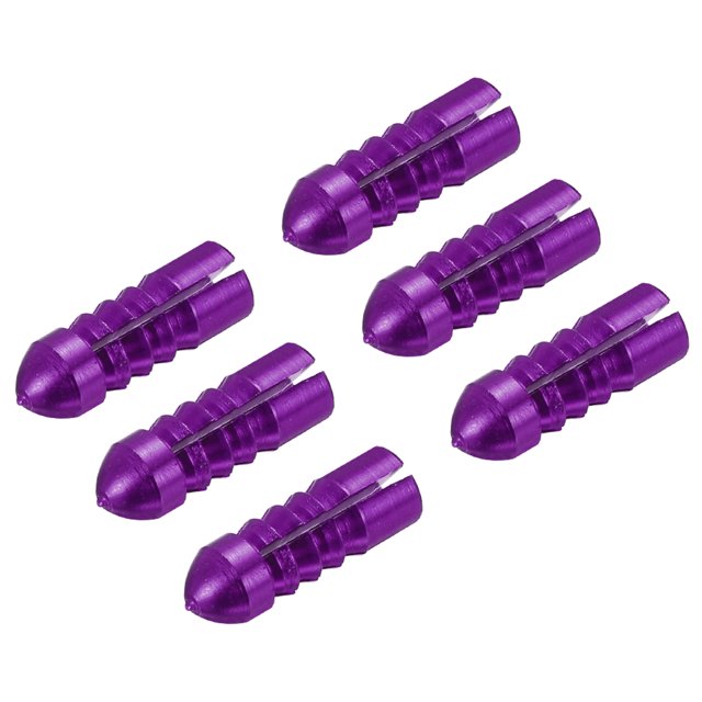 Uxcell Dart Flight Protectors, Aluminum Alloy Wing Protectors, Purple 6 Pack