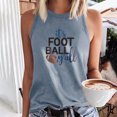 thumbnail image 2 of Birdeem Mode Femme Imprimé Col Rond Ample Sans Manches T-Shirt Chandail Tops, 2 of 12